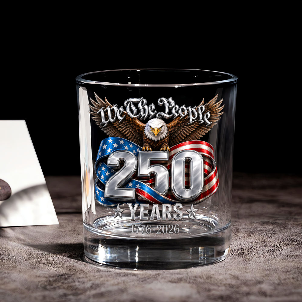 USA 1776-2026 Commemorative Whiskey Glass Gift