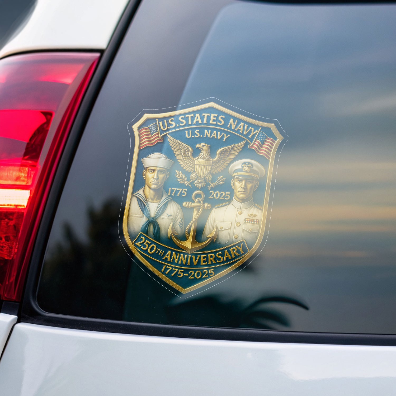 US Navy 250th Anniversary 1775 - 2025 Stickers