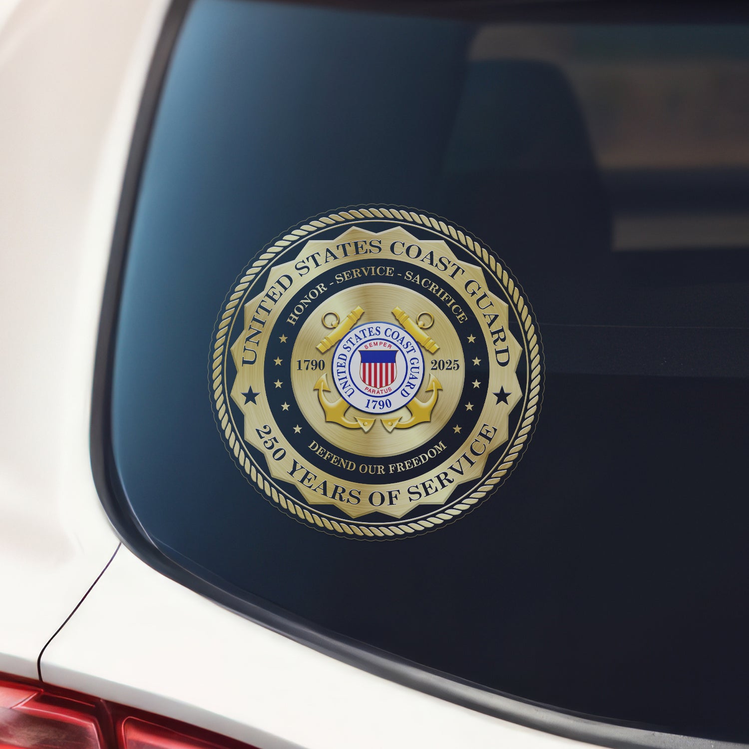 US Coast Guard 250 Years Of Service Stickers
