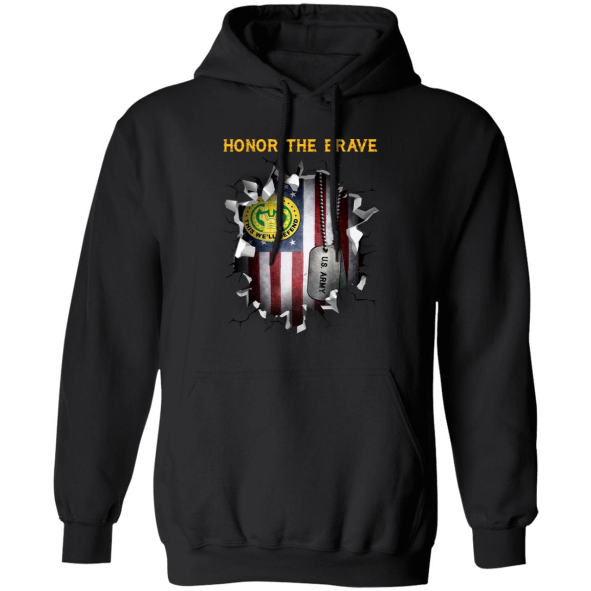 US Army Drill Sergeant - Honor The Brave Front Shirt