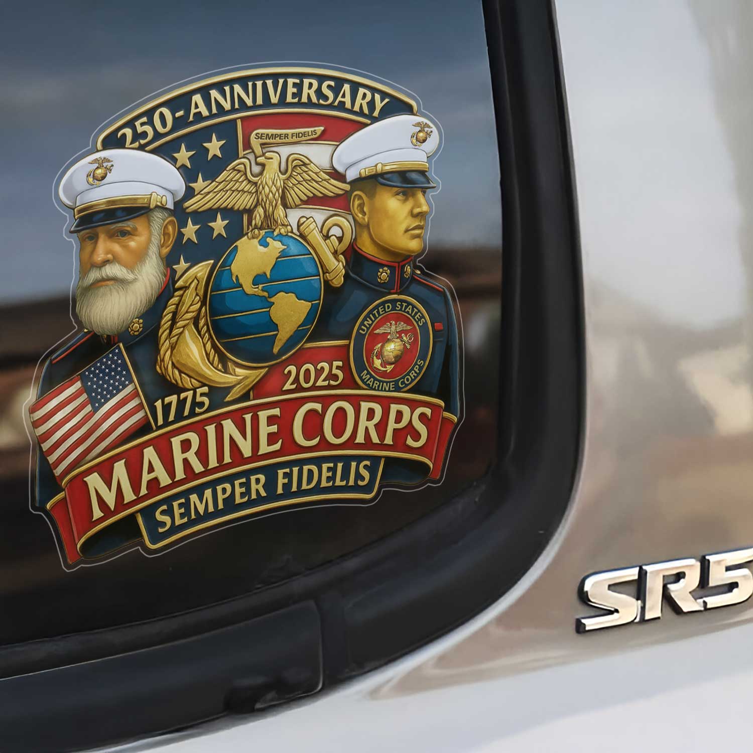 MARlNE 250 Years Of Service Semper Fidelis Stickers