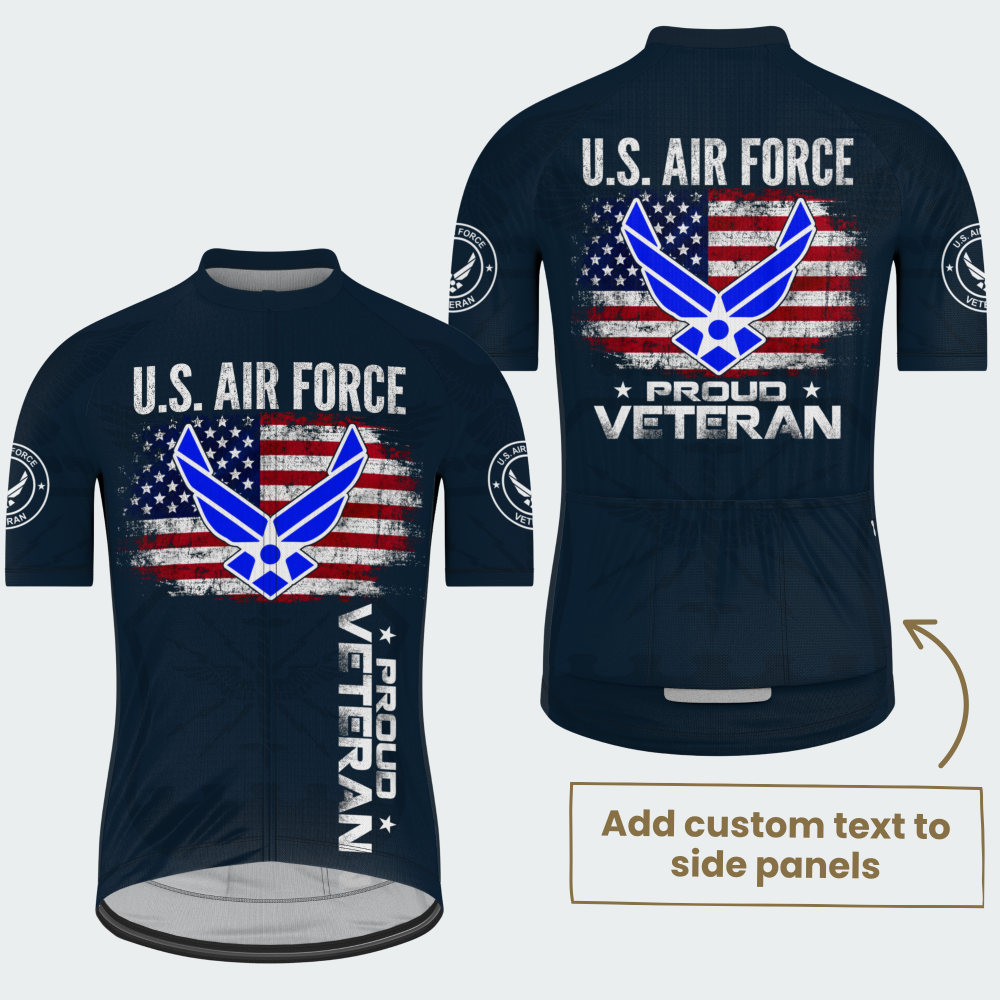 Men’s U.S. Air Force Proud Veteran Cycling Jersey & Kit