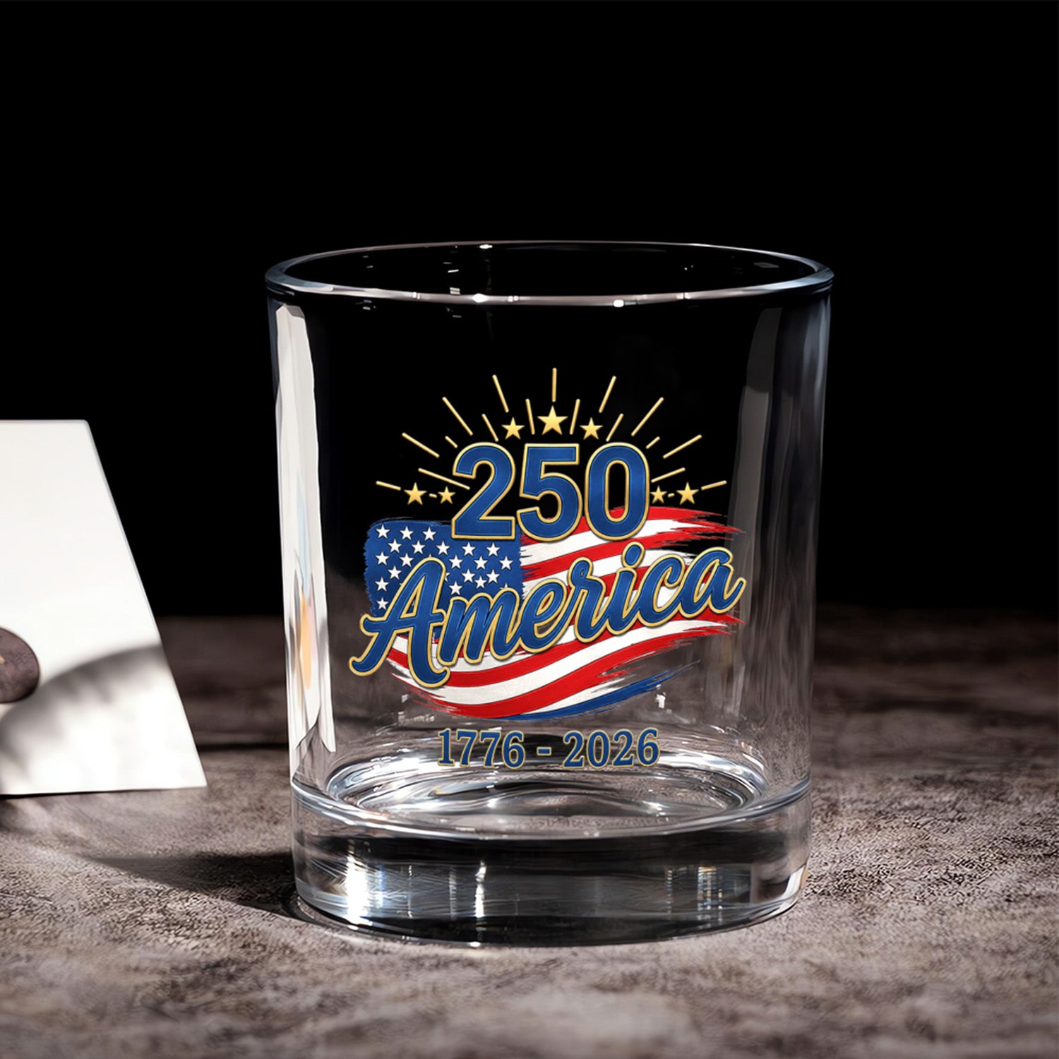 America 250 Collector Whiskey Glass Patriotic Edition