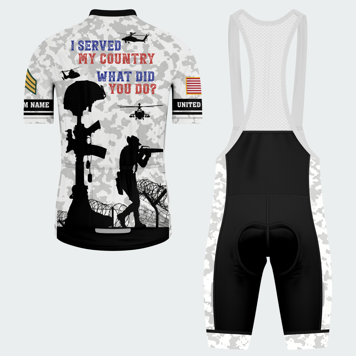 Men’s Veteran I Served My Country Cycling Jersey & Kit