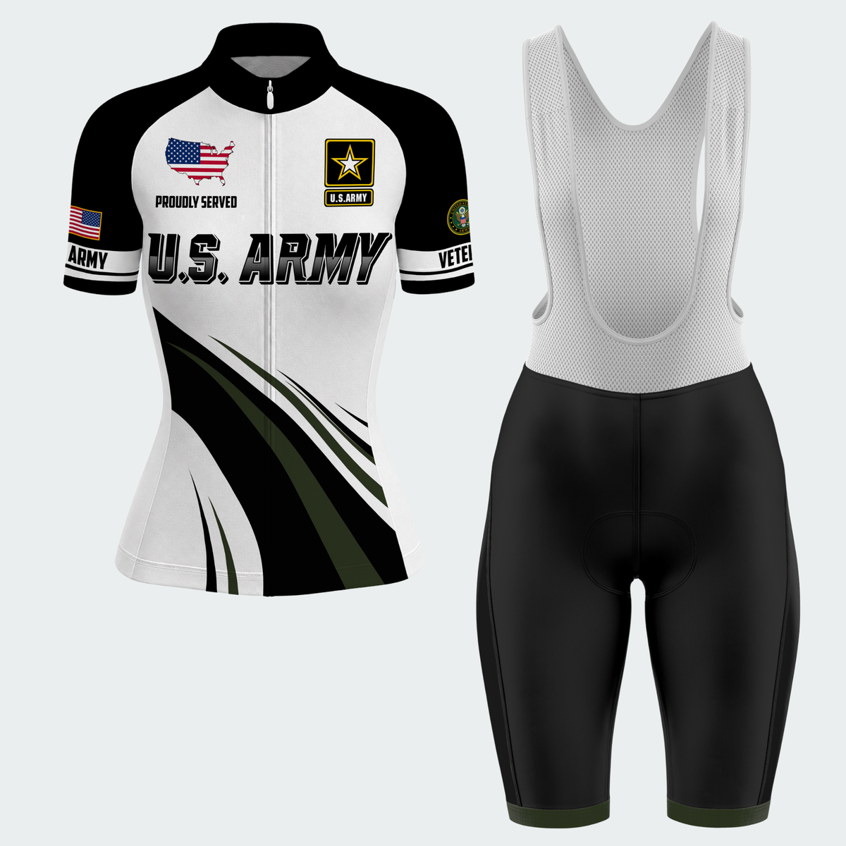 Women’s Personalized USA Veteran Pride Cycling Jersey & Kit