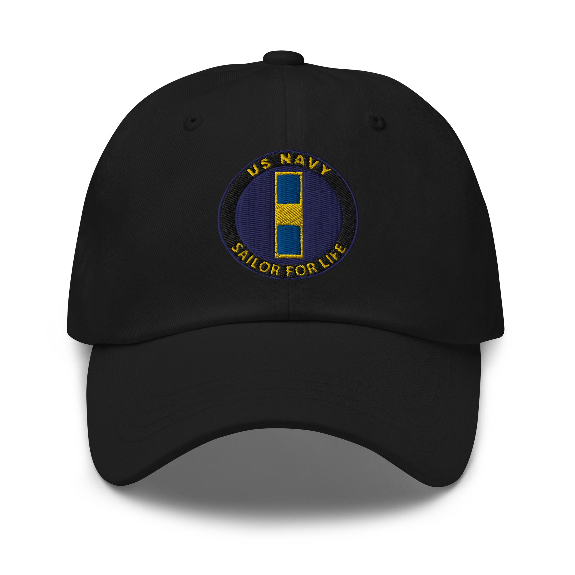 US Navy W-1 Warrant Officer W1 WO1 Sailor For Life Embroidered Dad Hat