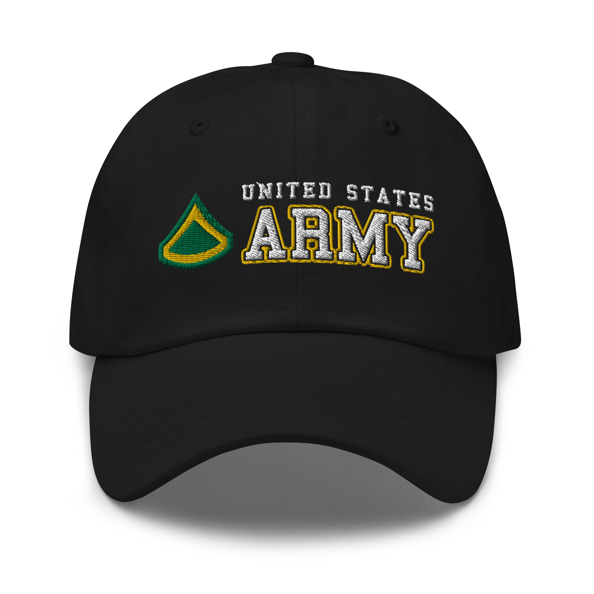 US Army E-3 Private First Class E3 PFC Ranks/Insignia Embroidered Dad Hat