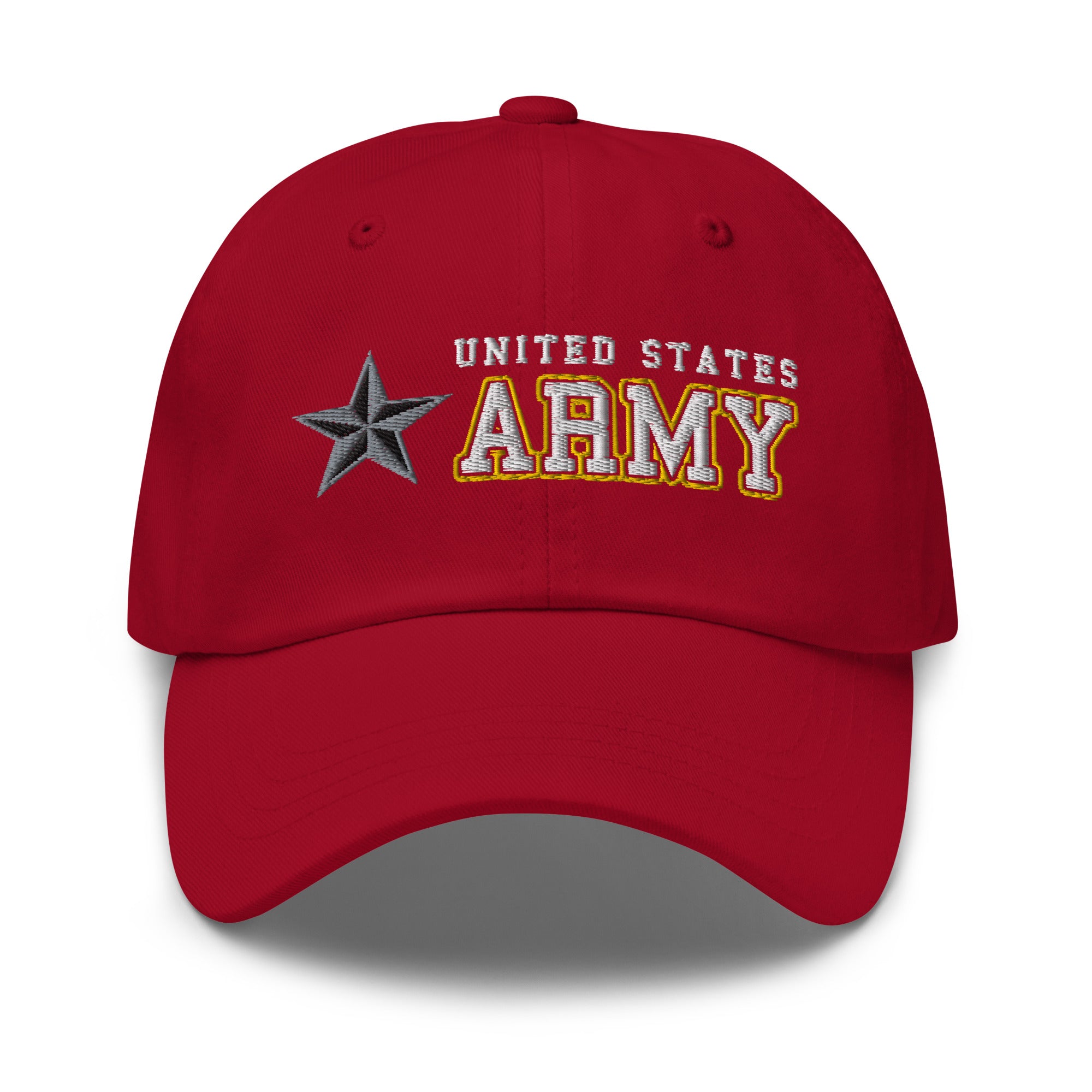 US Army O-7 Brigadier General O7 BG General Officer Ranks/Insignia Embroidered Dad Hat