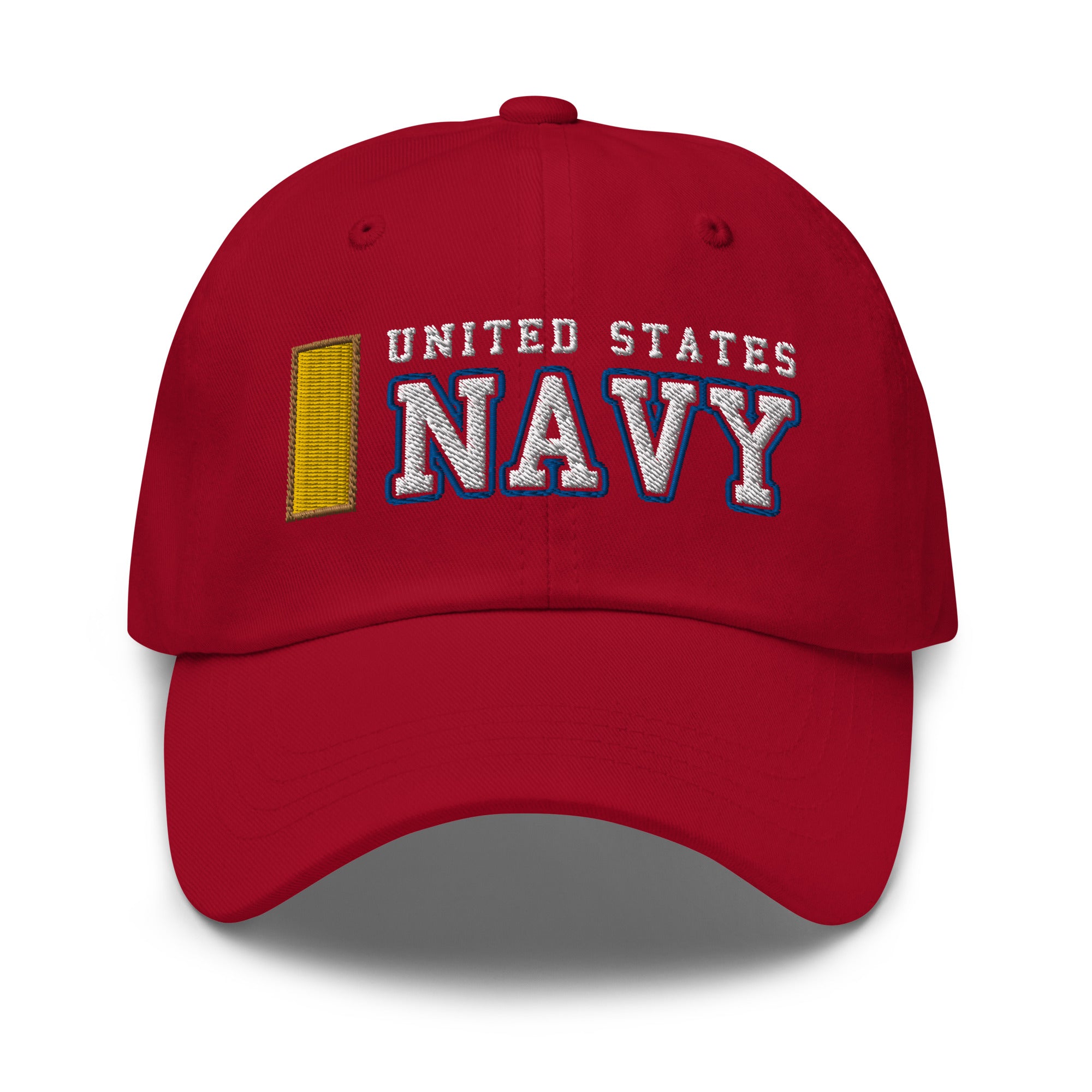 US Navy O-1 Ensign O1 ENS Junior Officer Ranks/Insignia Embroidered Dad Hat