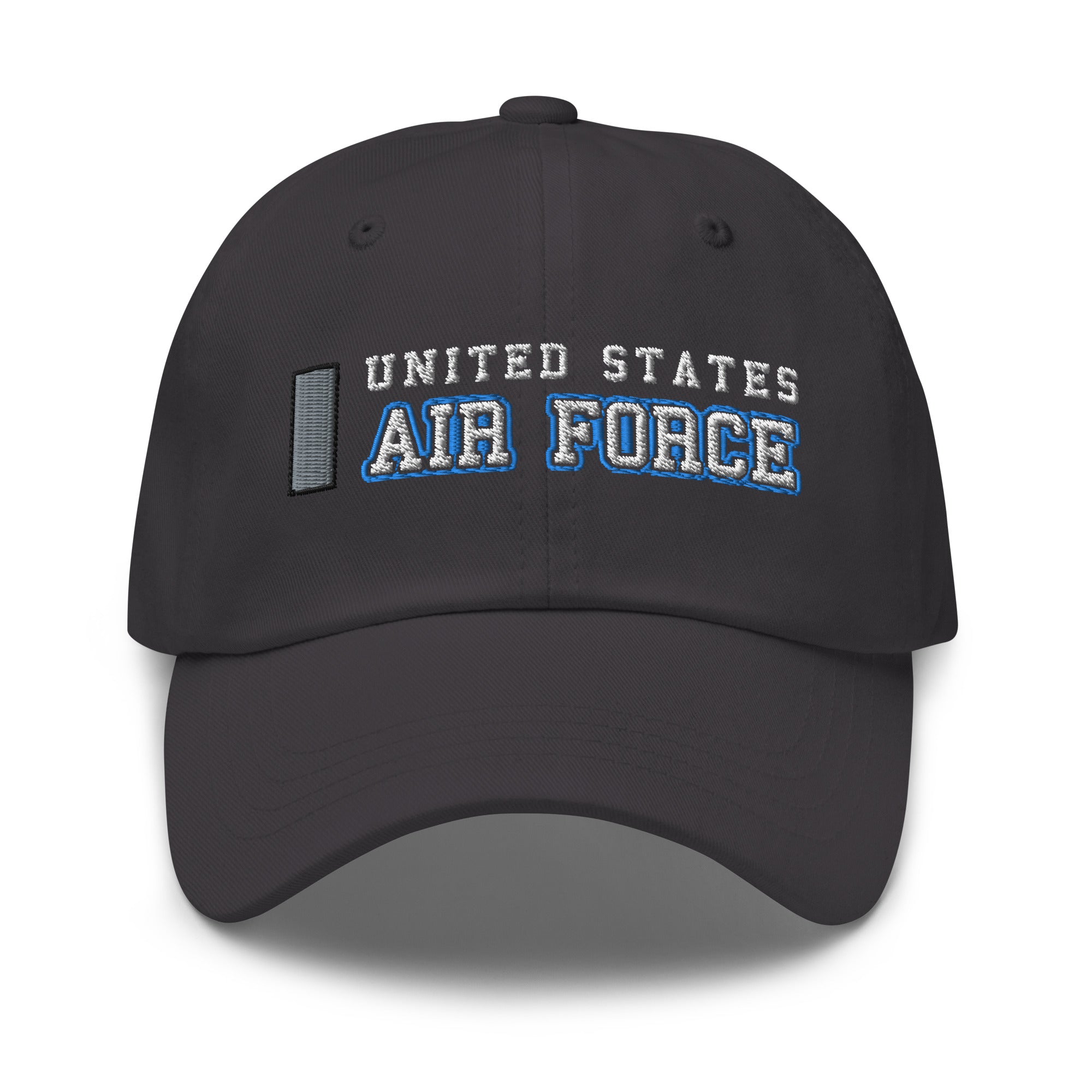 US Air Force O-2 First Lieutenant 1st Lt Ranks/Insignia Embroidered Dad Hat