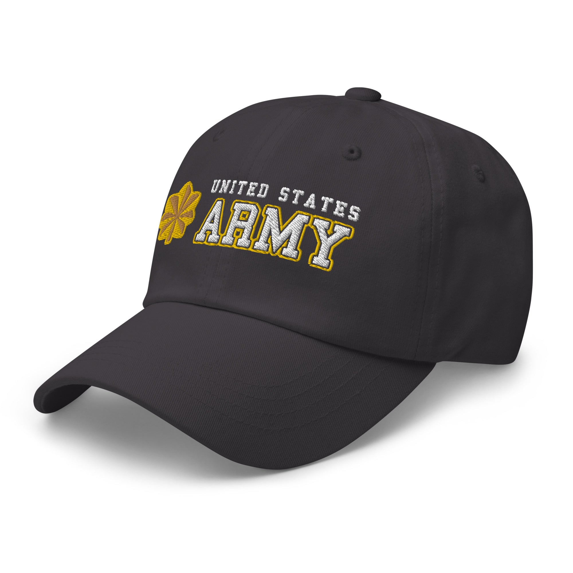 US Army O-4 Major O4 MAJ Field Officer Ranks/Insignia Embroidered Dad Hat