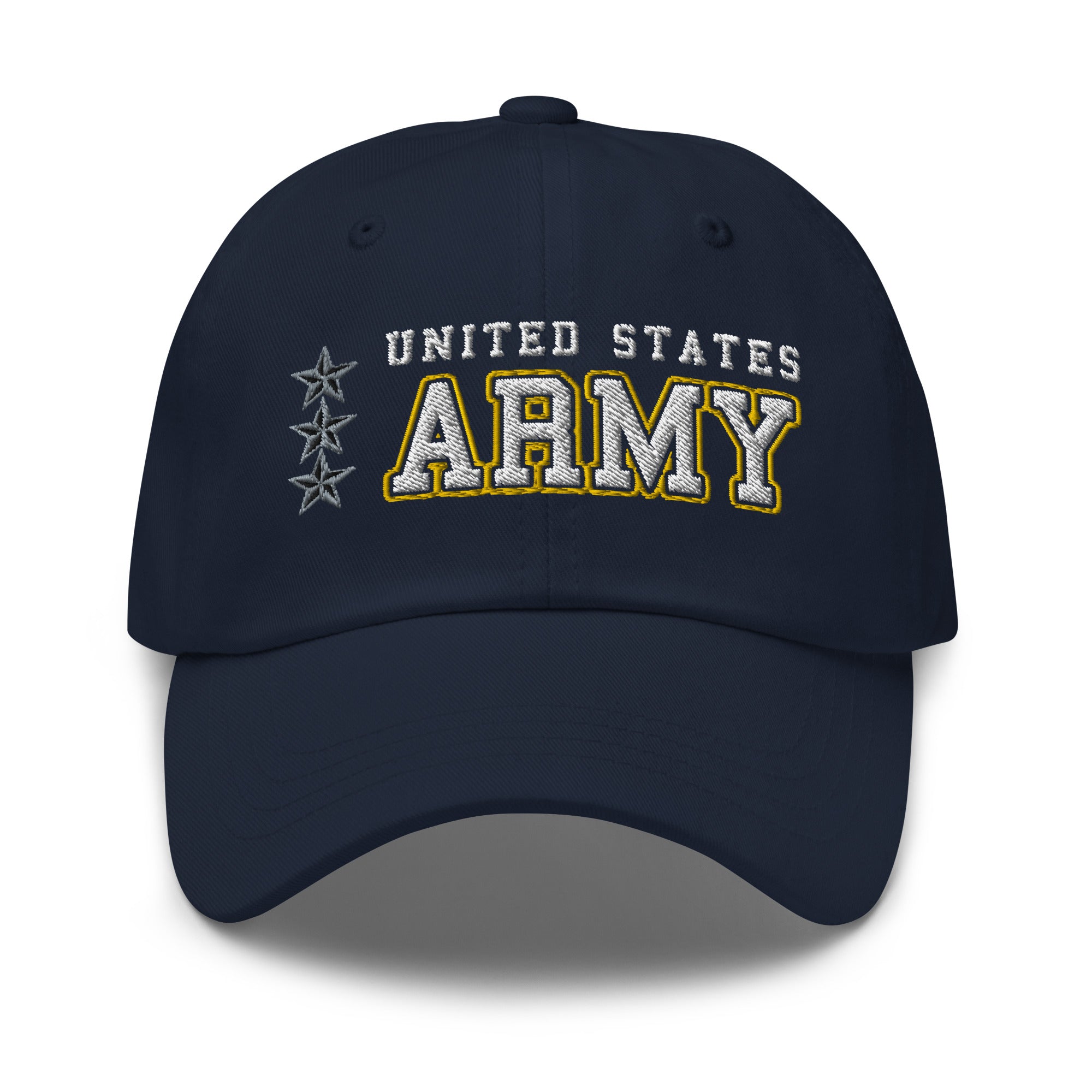US Army O-9 Lieutenant General O9 LTG General Officer Ranks/Insignia Embroidered Dad Hat
