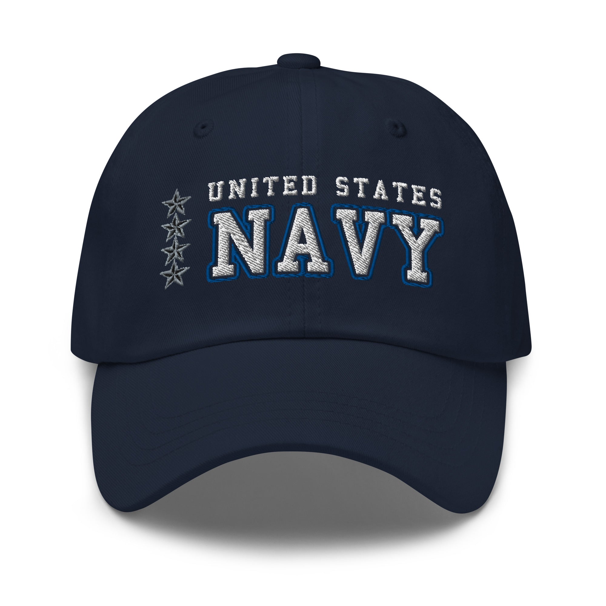 US Navy O-10 Admiral O10 ADM Flag Officer Ranks/Insignia Embroidered Dad Hat