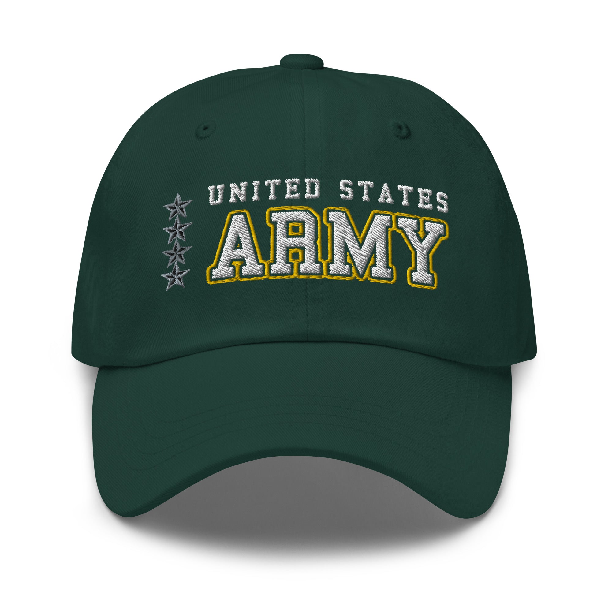 US Army O-10 General O10 GEN General Officer Ranks/Insignia Embroidered Dad Hat