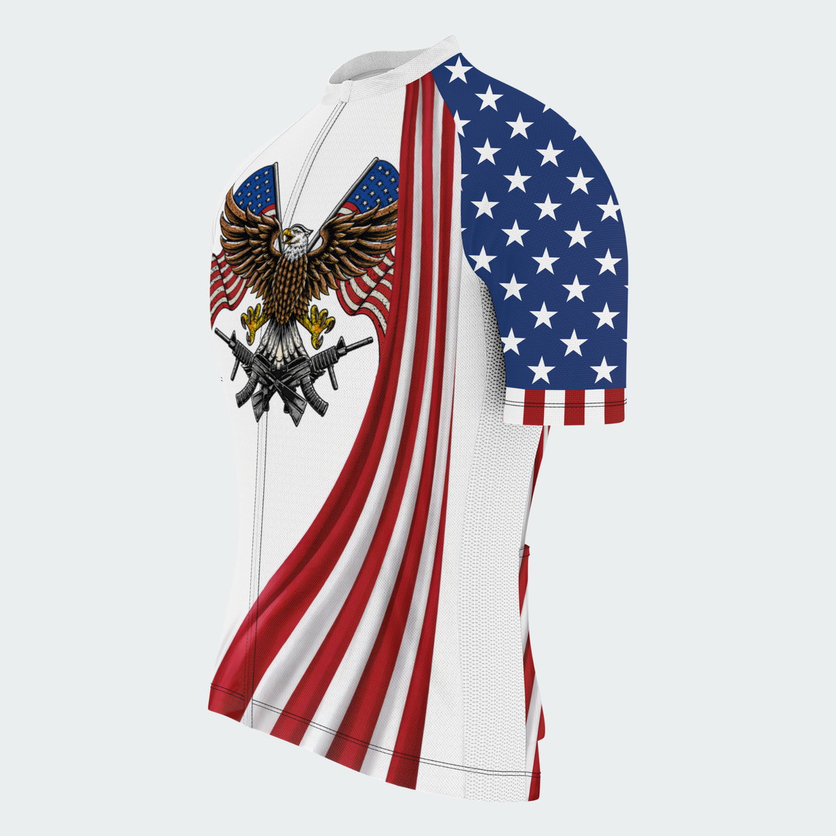 Men’s American Pride I Am A Veteran Legacy Regular Fit Cycling Jersey