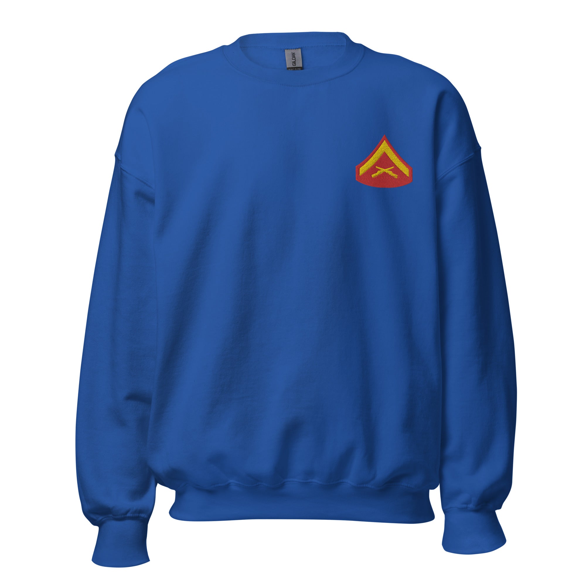 Custom MARlNE Ranks, Insignia Embroidered Unisex Sweatshirt