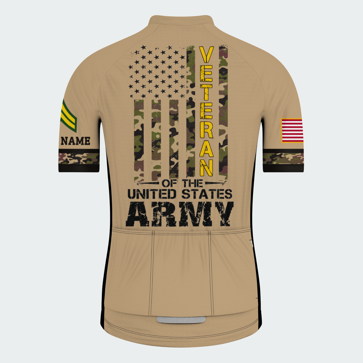 Men’s Personalized Army Veteran Pride Cycling Jersey & Kit