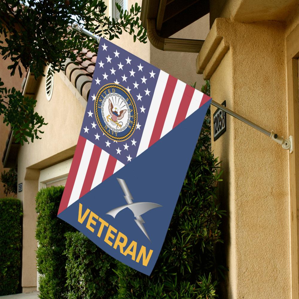 US Navy Cryptologic technician Navy CT Veteran House Flag 28 inches x 40 inches Twin-Side Printing-HouseFlag-Navy-Rate-Veterans Nation