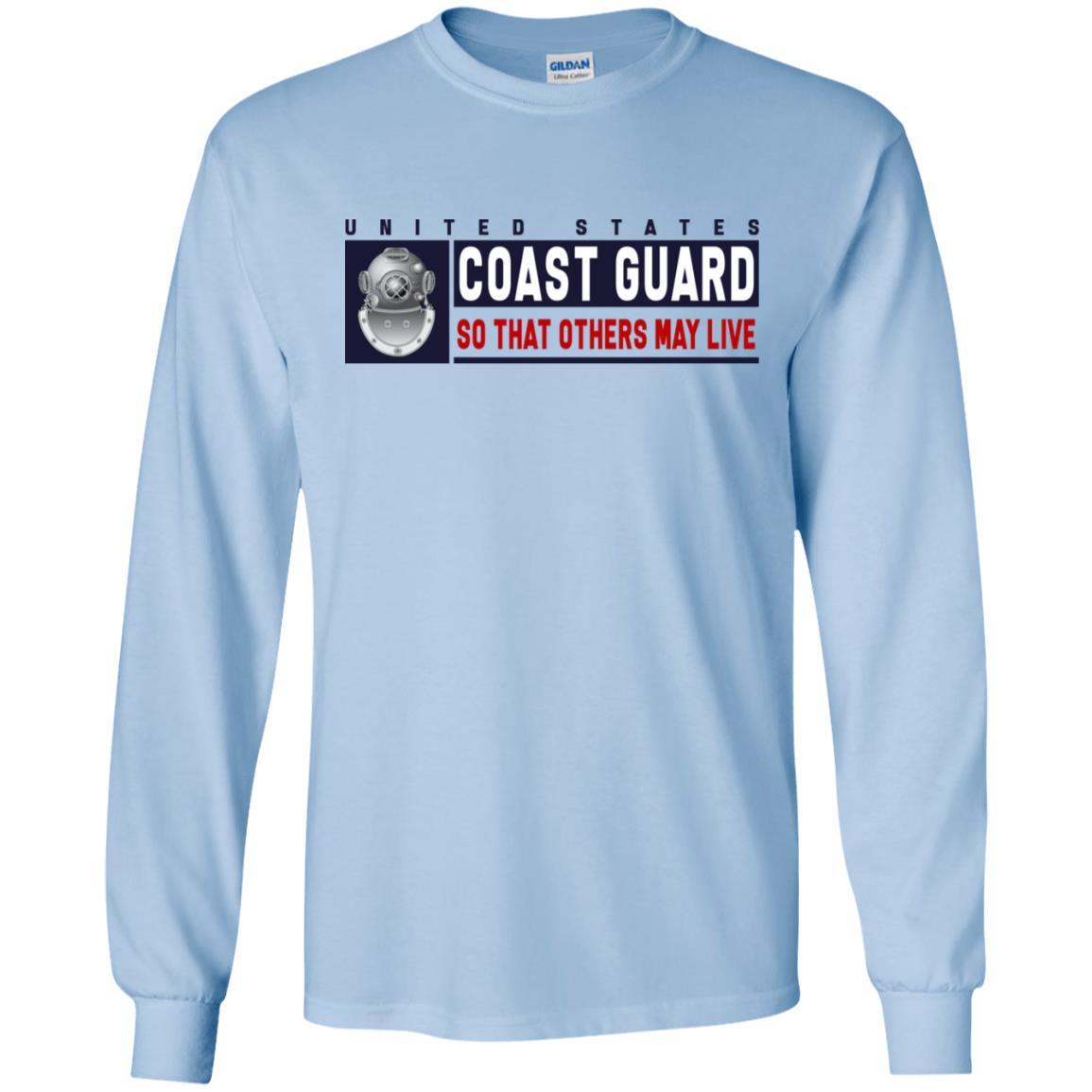 US Coast Guard Diver ND Logo- So that others may live Long Sleeve - Pullover Hoodie-TShirt-USCG-Veterans Nation