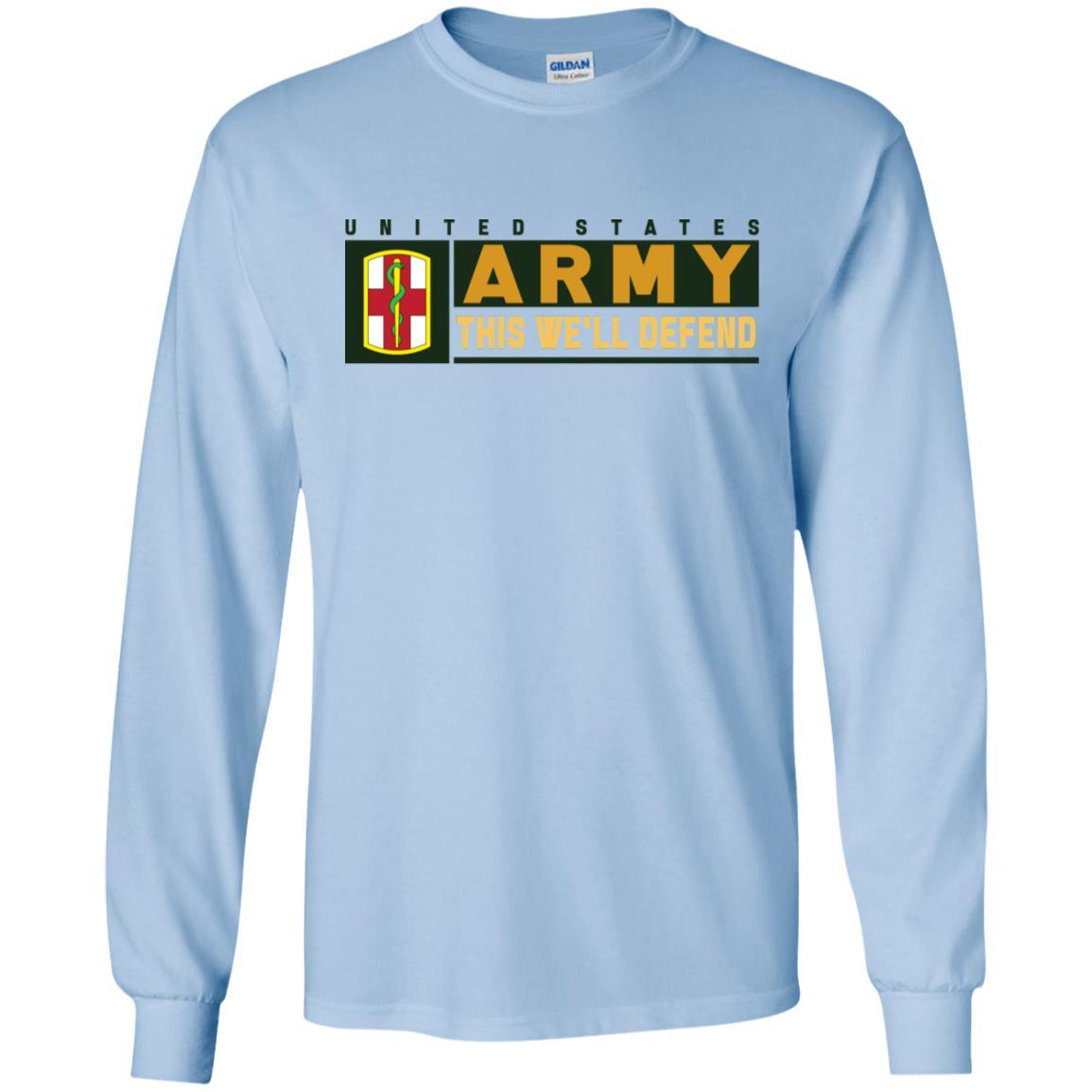 US Army 1ST MEDICAL BRIGADE- This We'll Defend T-Shirt On Front For Men-TShirt-Army-Veterans Nation