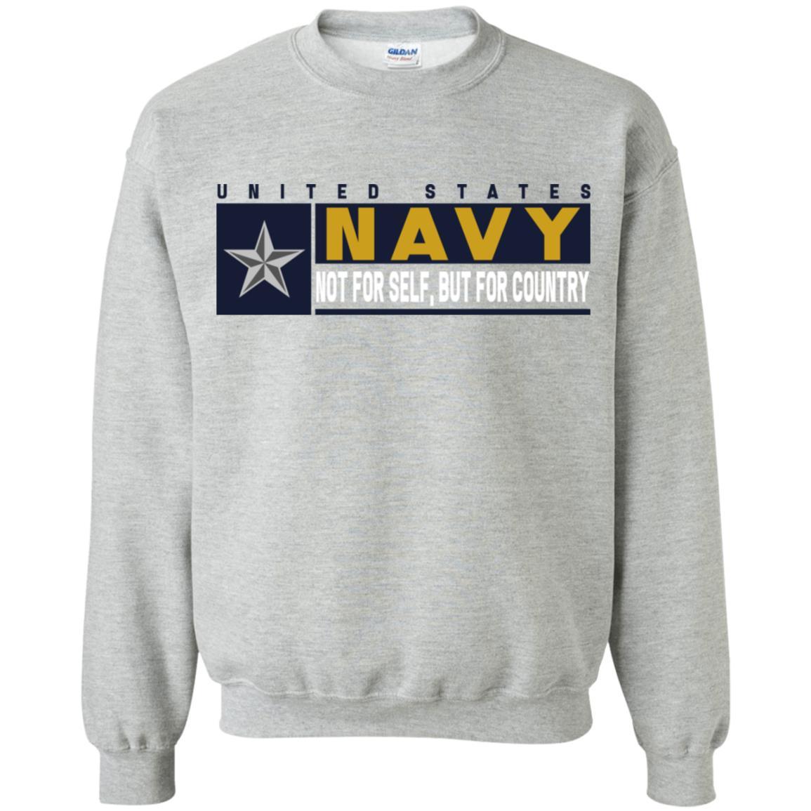US Navy O-7 Rear Admiral Lower Half O7 RDML Not For Self, But For Country Long Sleeve - Pullover Hoodie-TShirt-Navy-Veterans Nation