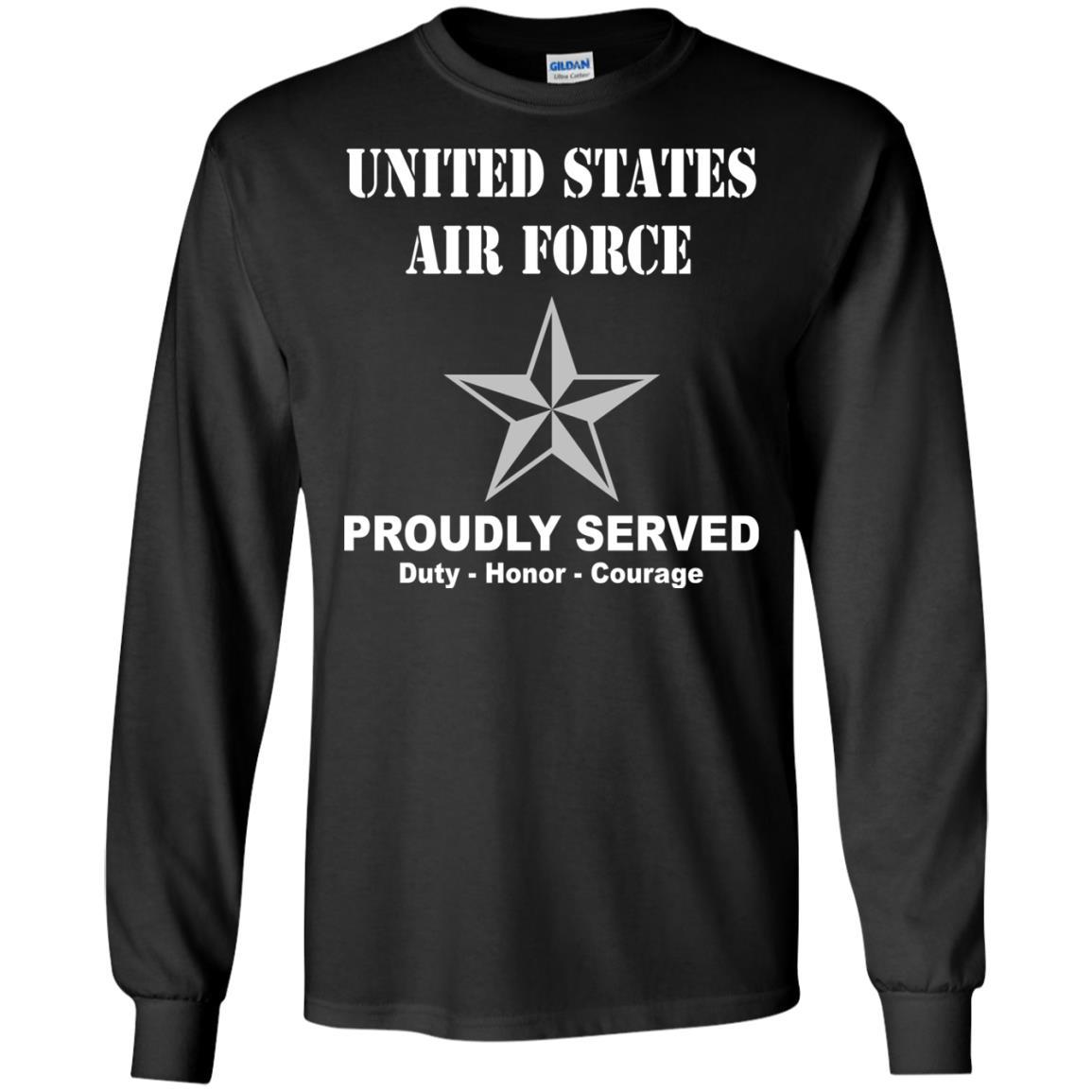 US Air Force O-7 Brigadier General Brig O7 General Officer Ranks Men Front T Shirt For Air Force-TShirt-USAF-Veterans Nation