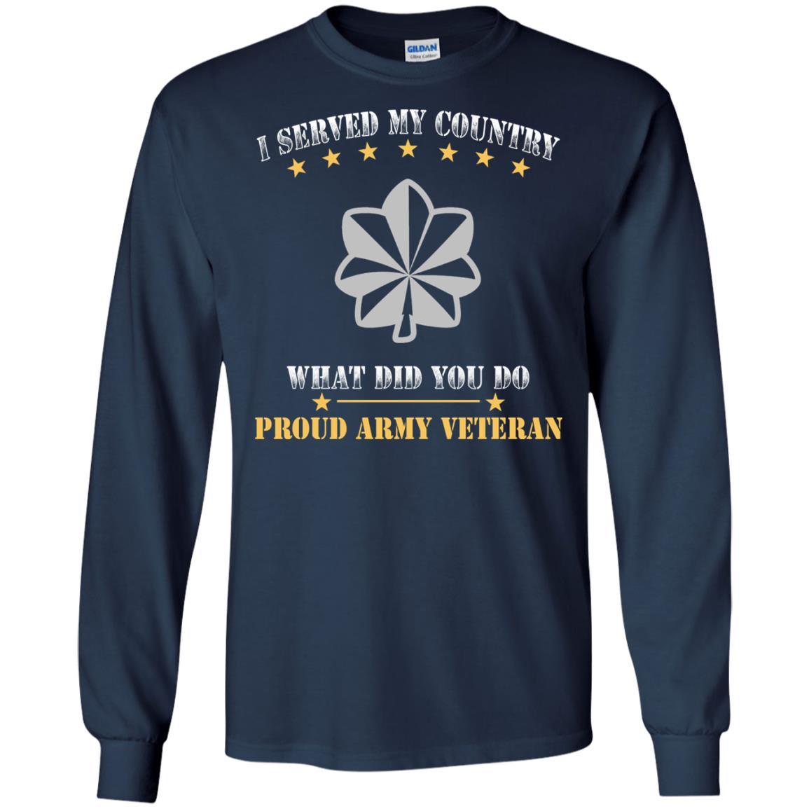 US Army O-5 Lieutenant Colonel O5 LTC Field Officer Ranks Men Front T Shirt - Proud US Army Veteran-TShirt-Army-Veterans Nation