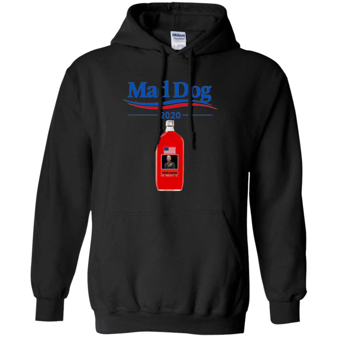 Military T-Shirt "Funny Mad Dog 2020 Red Men" Front-TShirt-General-Veterans Nation