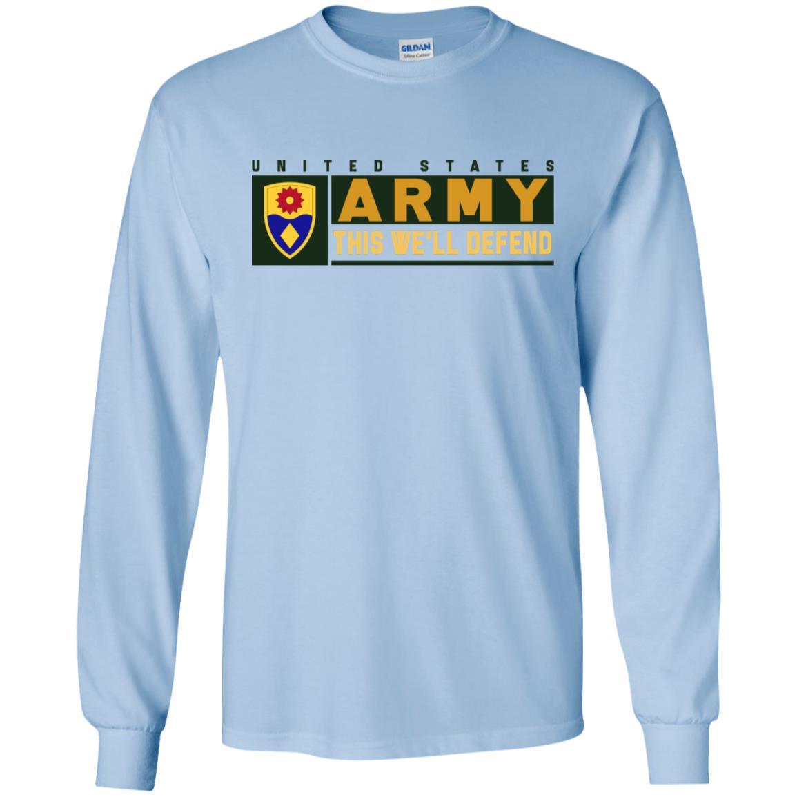 US Army 49TH MILITARY POLICE BRIGADE- This We'll Defend T-Shirt On Front For Men-TShirt-Army-Veterans Nation