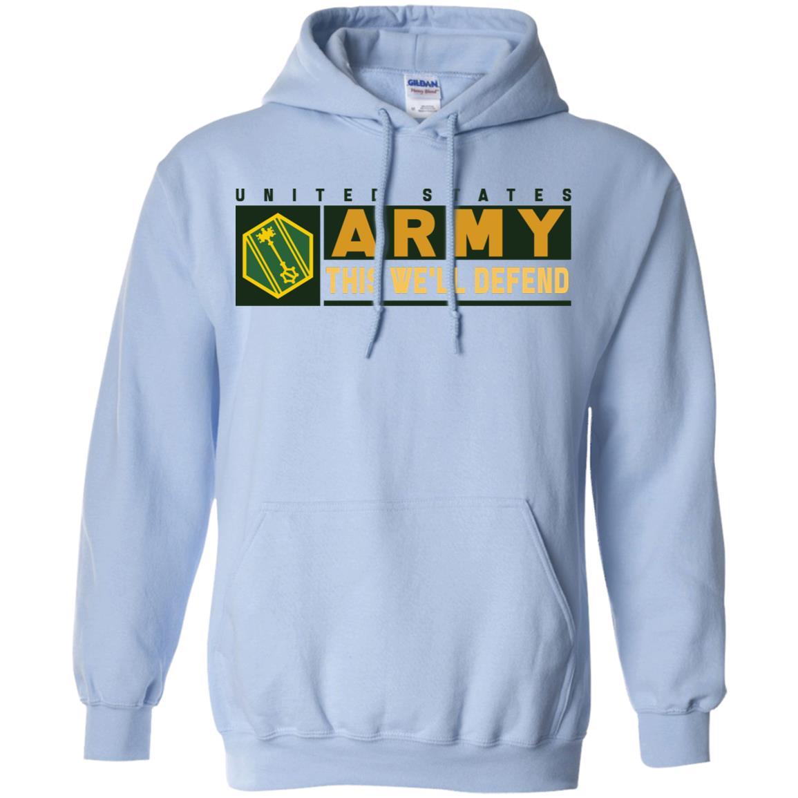 US Army 46TH MILITARY POLICE COMMAND- This We'll Defend T-Shirt On Front For Men-TShirt-Army-Veterans Nation