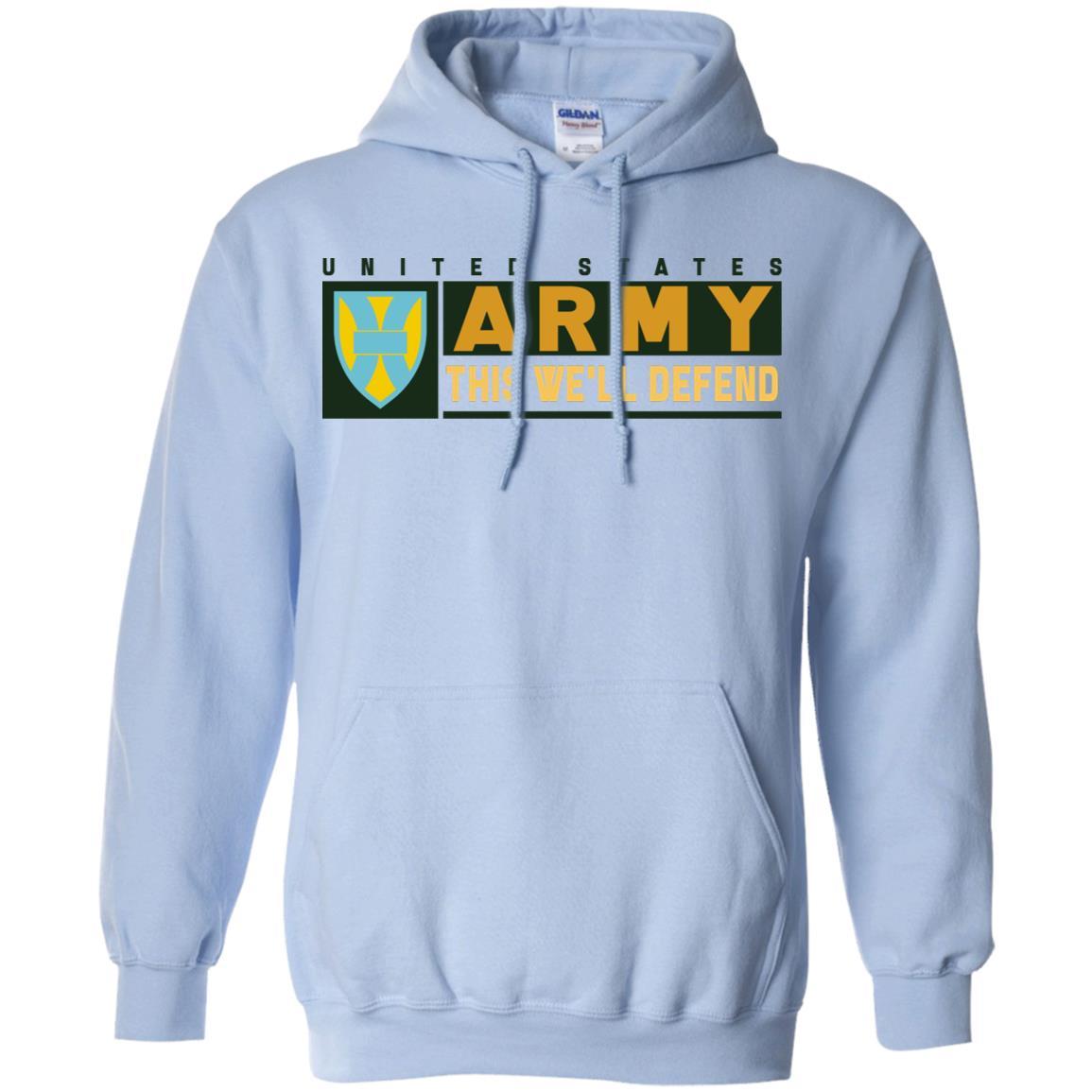 US Army 21ST SUSTAINMENT COMMAND- This We'll Defend T-Shirt On Front For Men-TShirt-Army-Veterans Nation