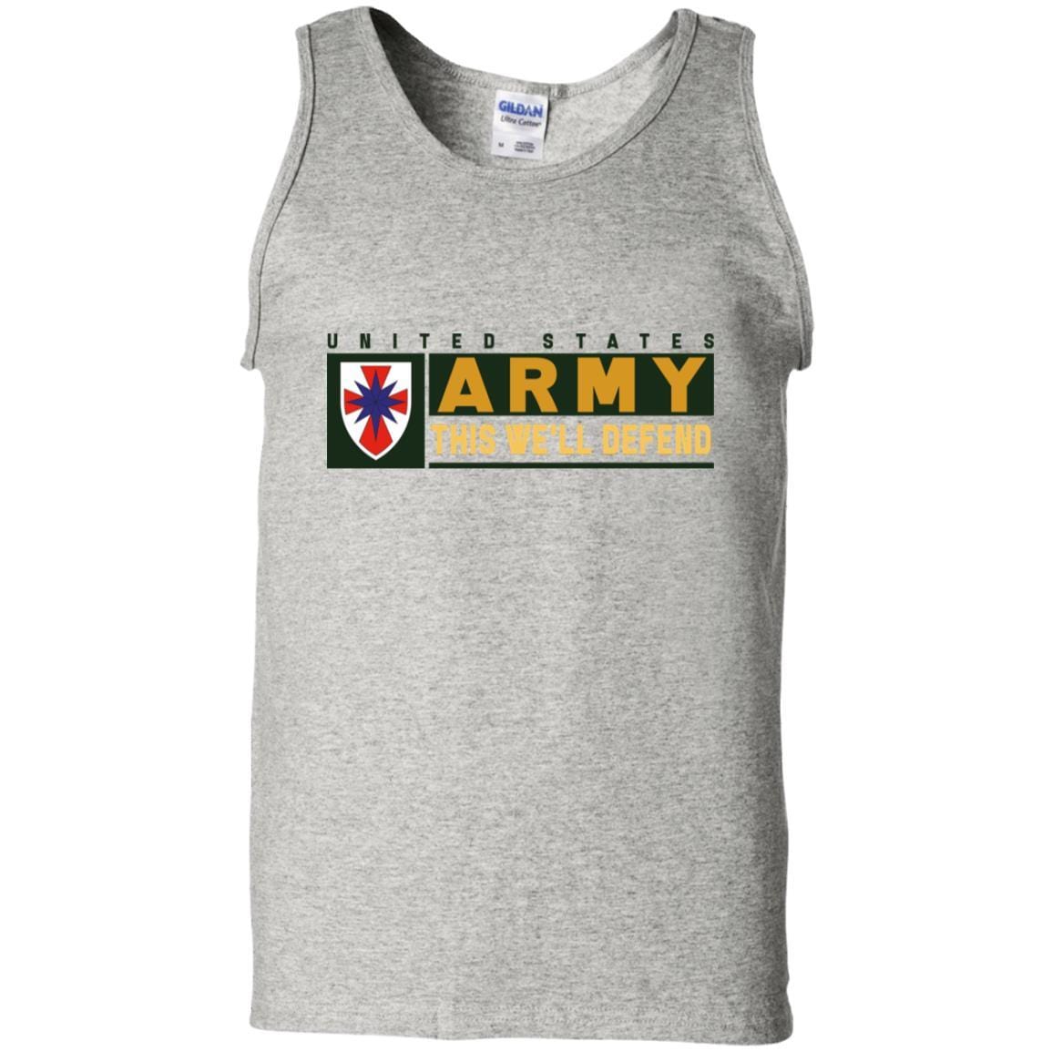 US Army 8TH SUSTAINMENT COMMAND- This We'll Defend T-Shirt On Front For Men-TShirt-Army-Veterans Nation