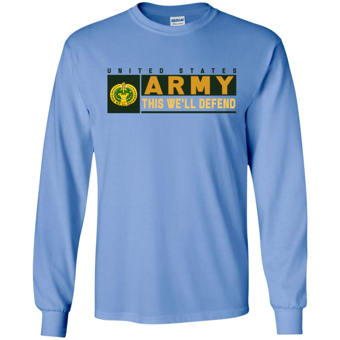 US Army Drill Sergeant- This We'll Defend T-Shirt On Front For Men-TShirt-Army-Veterans Nation