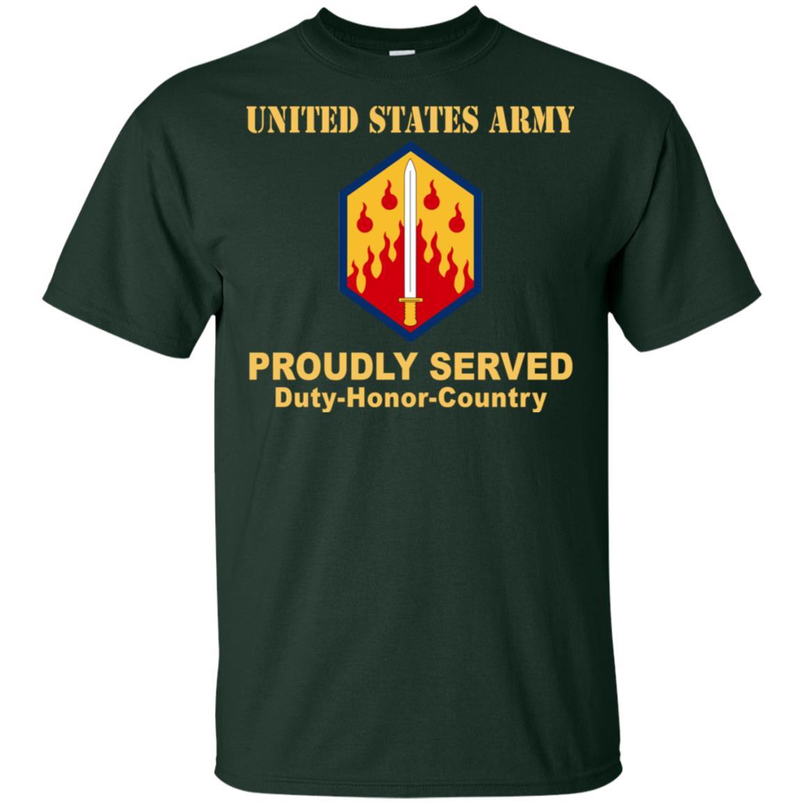 US ARMY 48TH CHEMICAL BRIGADE- Proudly Served T-Shirt On Front For Men-TShirt-Army-Veterans Nation