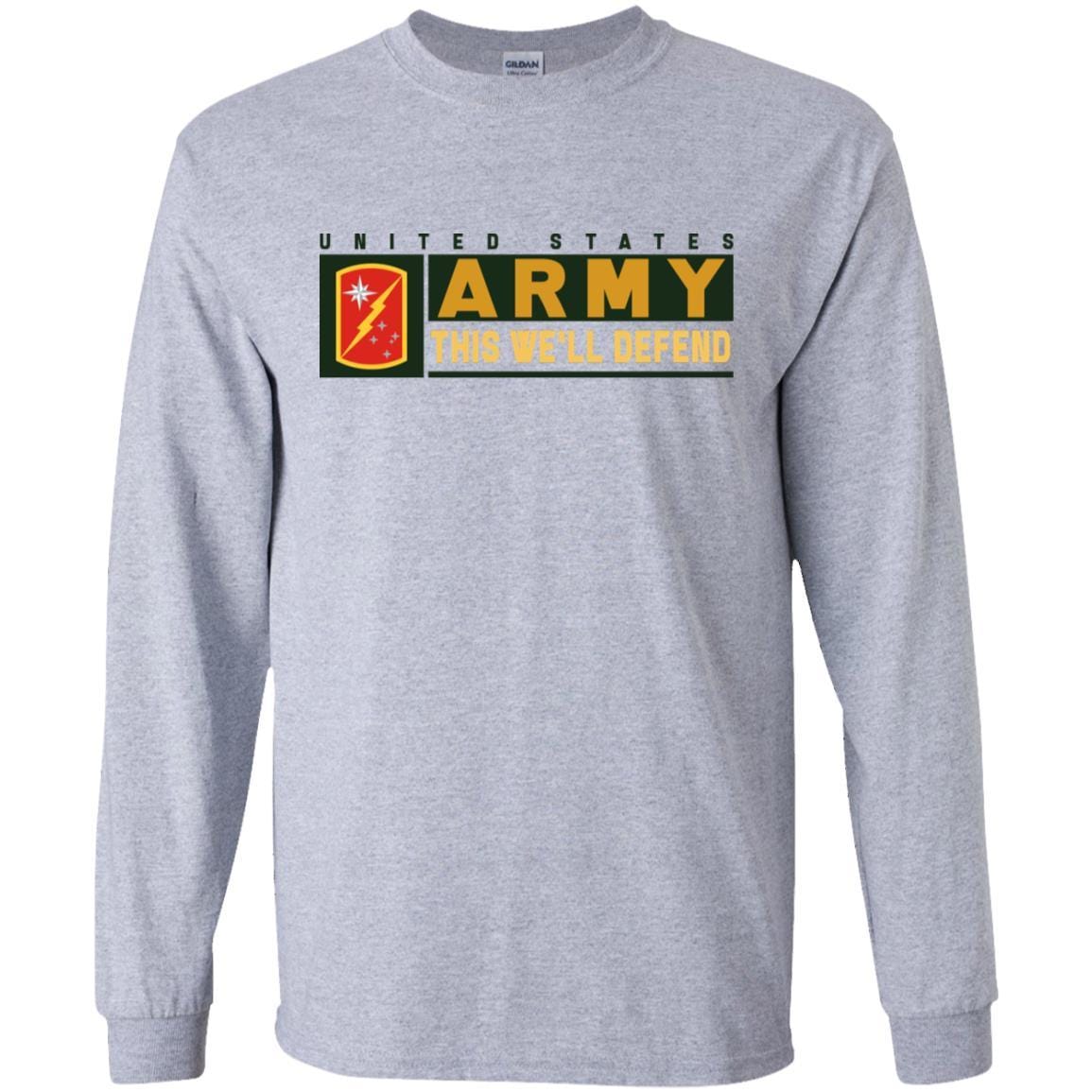 US Army 45TH SUSTAINMENT BRIGADE- This We'll Defend T-Shirt On Front For Men-TShirt-Army-Veterans Nation