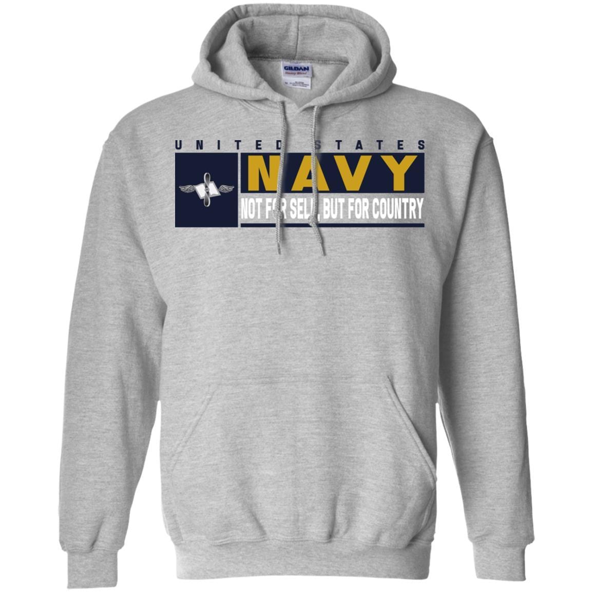 Navy Aviation Maintenance Administrationman Navy AZ- Not for self Long Sleeve - Pullover Hoodie-TShirt-Navy-Veterans Nation