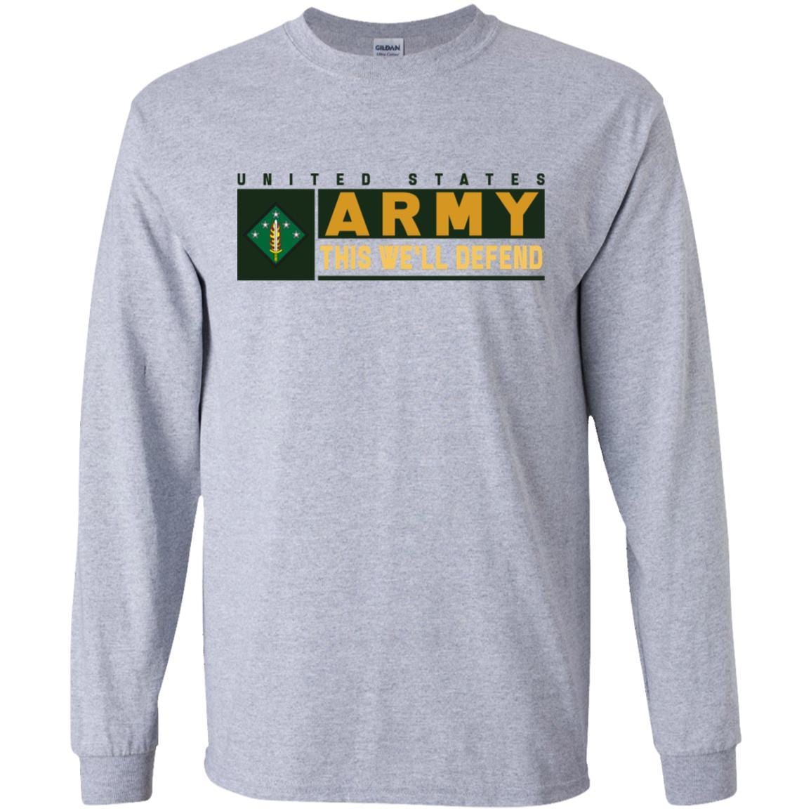 US Army 20TH SUPPORT COMMAND (CBRNE)- This We'll Defend T-Shirt On Front For Men-TShirt-Army-Veterans Nation