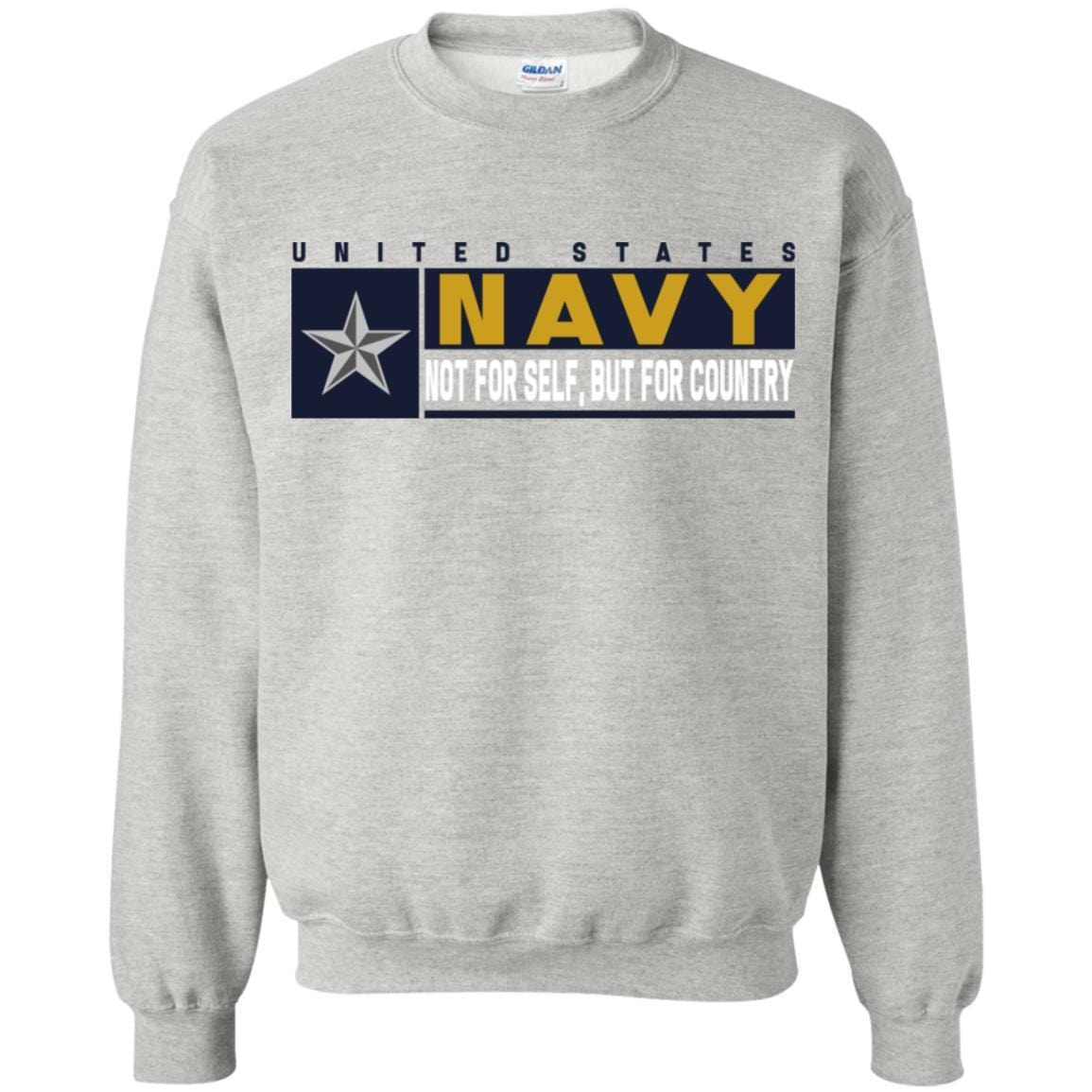 US Navy O-7 Rear Admiral Lower Half O7 RDML Not For Self, But For Country Long Sleeve - Pullover Hoodie-TShirt-Navy-Veterans Nation
