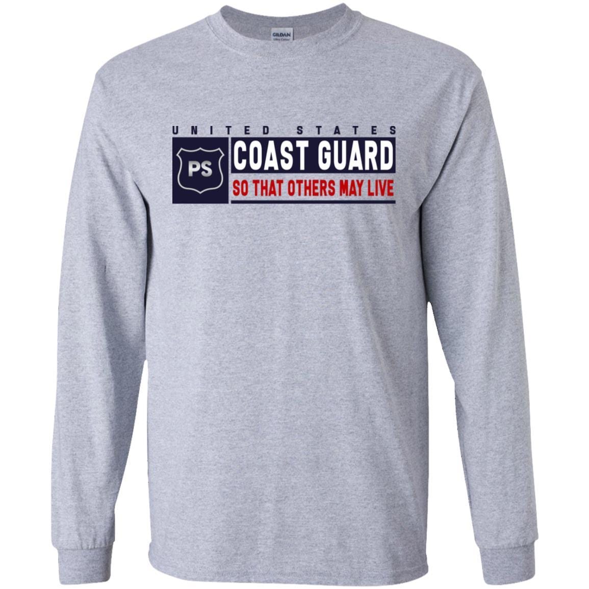 USCG PORT SECURITY SPECIALIST PS Logo- So that others may live Long Sleeve - Pullover Hoodie-TShirt-USCG-Veterans Nation