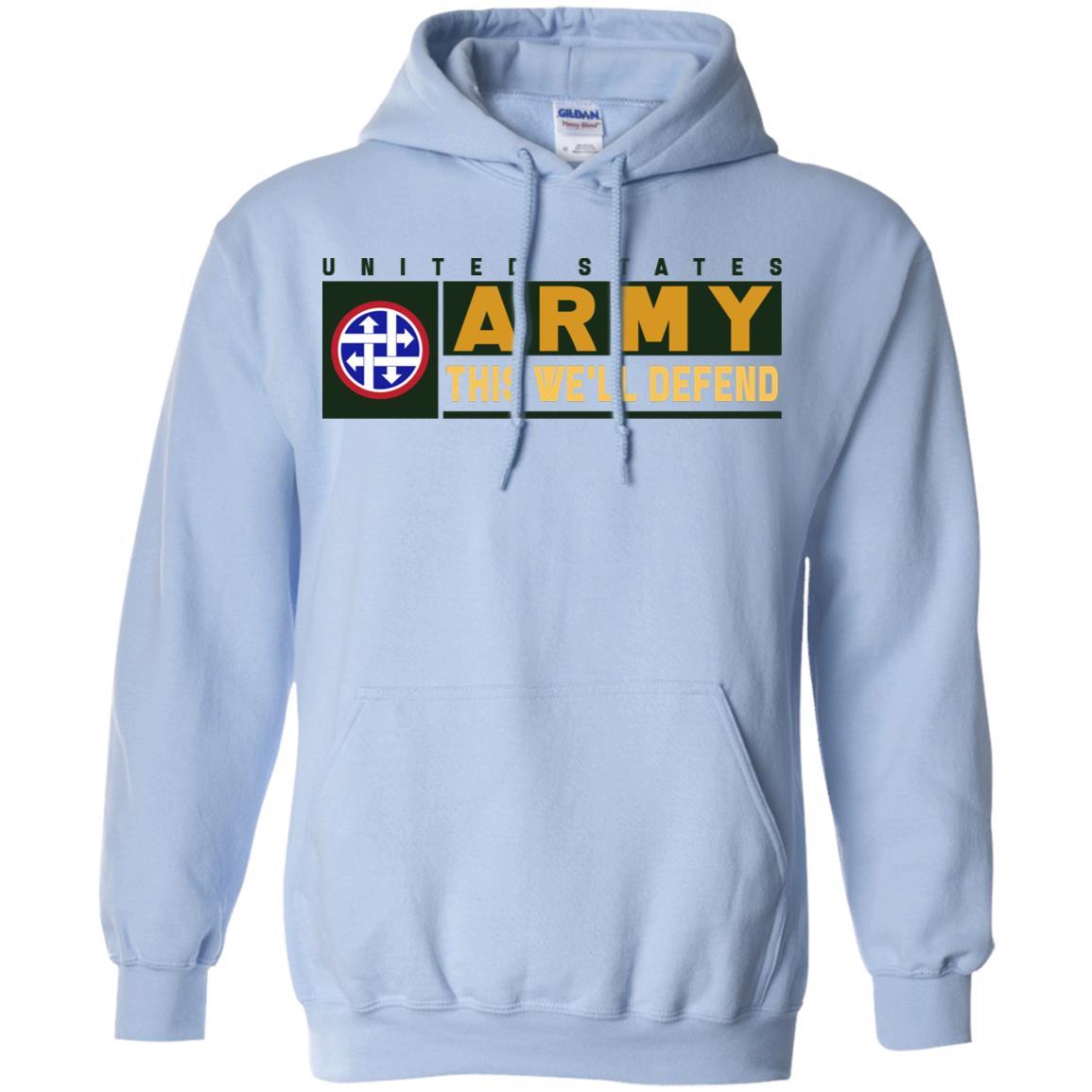 US Army 4TH SUSTAINMENT COMMAND- This We'll Defend T-Shirt On Front For Men-TShirt-Army-Veterans Nation