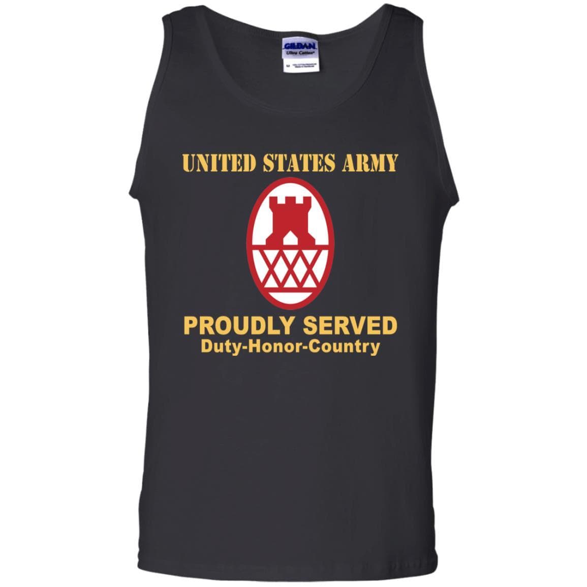 US ARMY 130TH MANEUVER ENHANCEMENT BRIGADE- Proudly Served T-Shirt On Front For Men-TShirt-Army-Veterans Nation