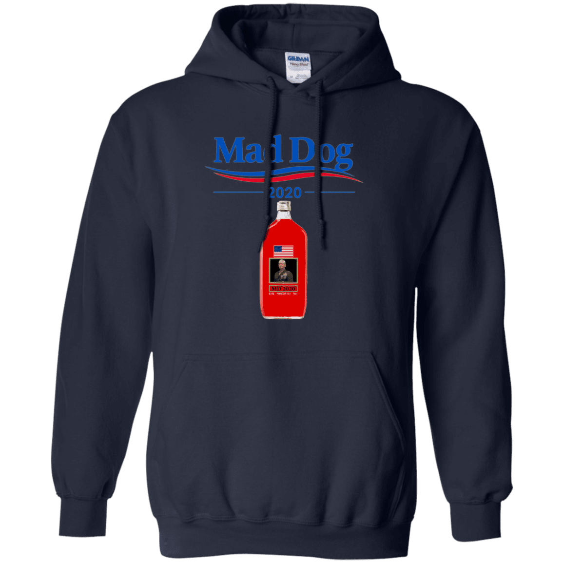 Military T-Shirt "Funny Mad Dog 2020 Red Men" Front-TShirt-General-Veterans Nation
