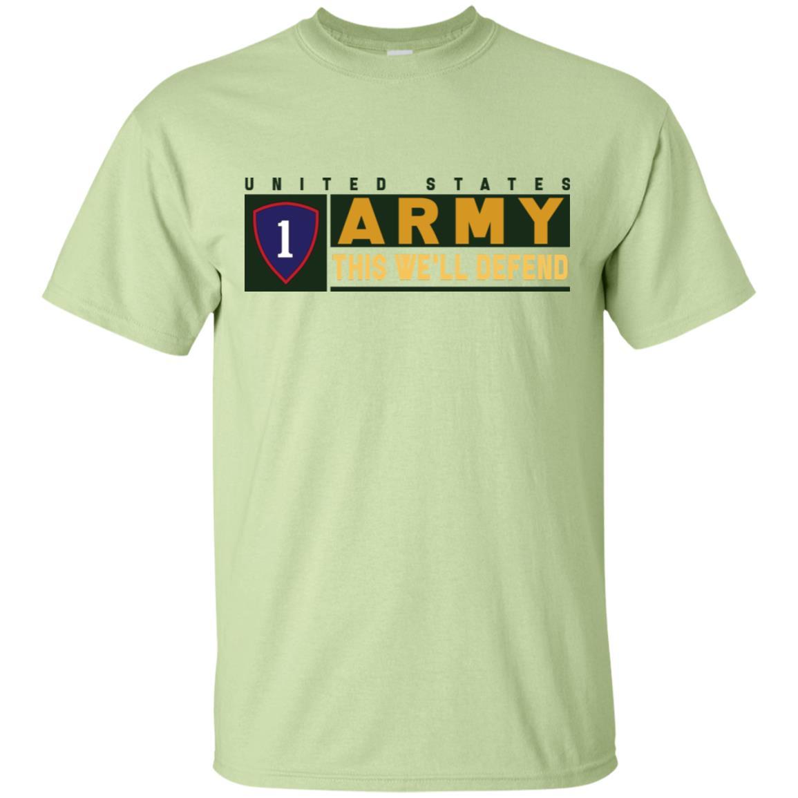 US Army 1ST PERSONNEL COMMAND- This We'll Defend T-Shirt On Front For Men-TShirt-Army-Veterans Nation