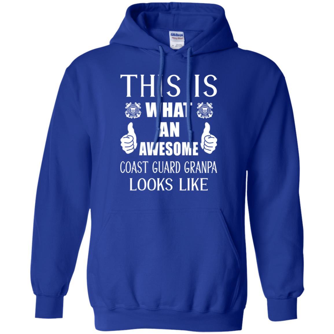 This Is What An Awesome Coast Guard Grandpa Look Like T-Shirt On Front-TShirt-USCG-Veterans Nation
