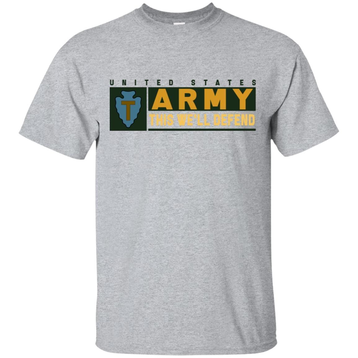 US Army 36TH INFANTRY DIVISION- This We'll Defend T-Shirt On Front For Men-TShirt-Army-Veterans Nation