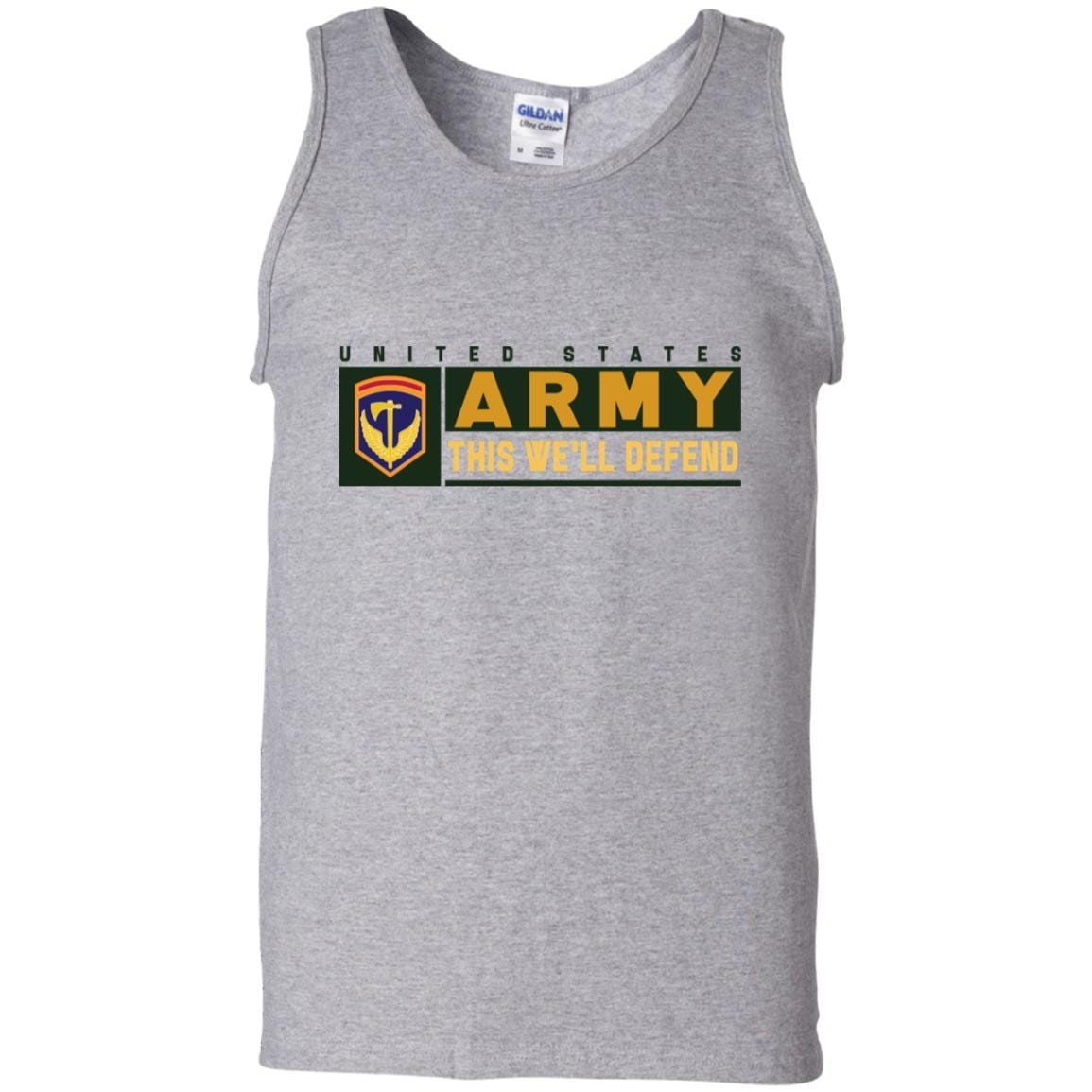 US Army 42ND REGIONAL SUPPORT GROUP- This We'll Defend T-Shirt On Front For Men-TShirt-Army-Veterans Nation