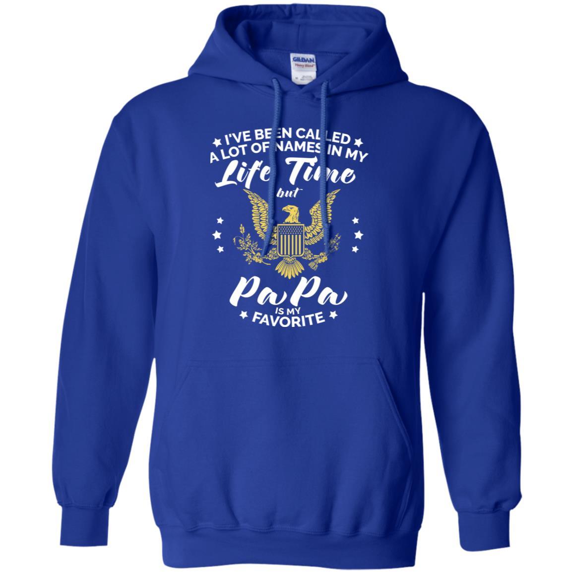 i've been called a lot of things in my life but papa - ARMY T-Shirt On Front-TShirt-Army-Veterans Nation