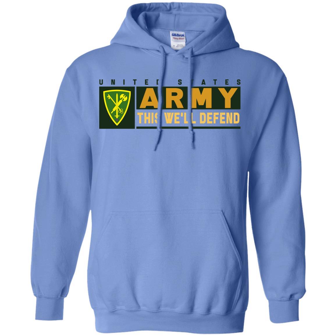 US Army 42ND MILITARY POLICE BRIGADE- This We'll Defend T-Shirt On Front For Men-TShirt-Army-Veterans Nation