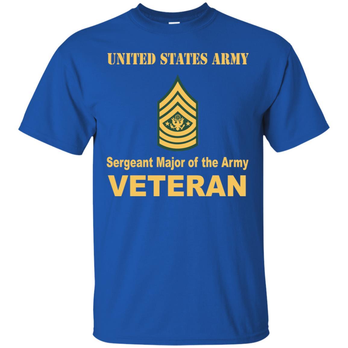 US Army E-9 Sergeant Major of the Army E9 SMA Noncommissioned Officer Veteran Men T Shirt On Front-TShirt-Army-Veterans Nation