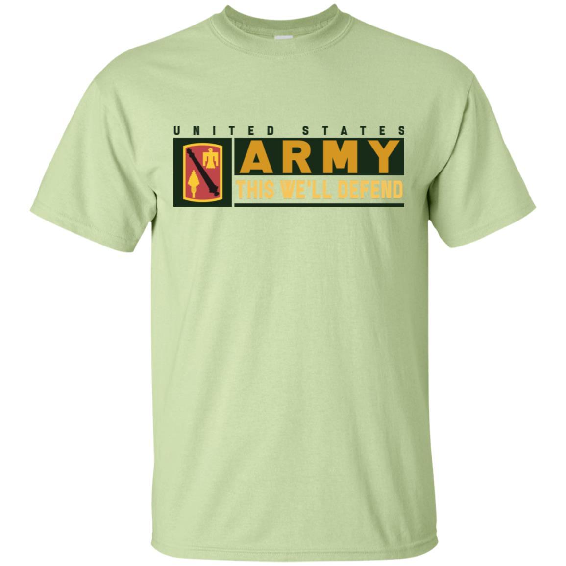 US Army 45 FIRES BRIGADE- This We'll Defend T-Shirt On Front For Men-TShirt-Army-Veterans Nation